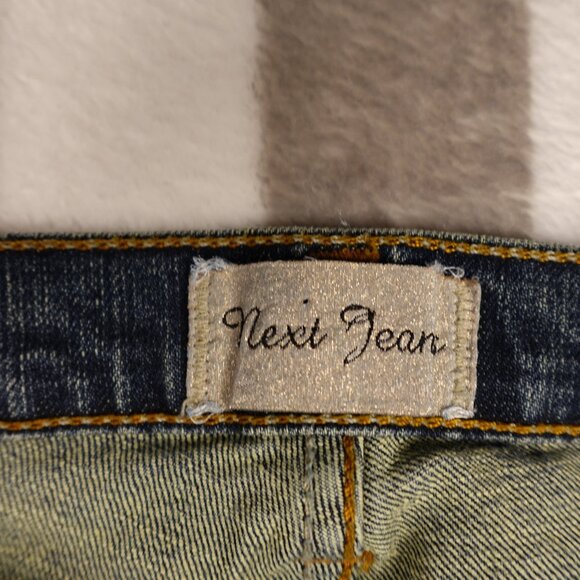 Next Jeans metallic gold paint splatters  US Size 4/6,  uk 10 - Picture 6 of 12